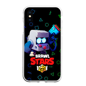 Чехол для iPhone XS Max матовый с принтом Brawl Stars (8-BIT) [1] , Силикон | Область печати: задняя сторона чехла, без боковых панелей | android | brawl | brawl stars | clash | clash royale | game | royale | stars | андроид | игра | мобильные игры