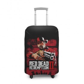 Чехол для чемодана 3D с принтом Red Dead Redemption , 86% полиэфир, 14% спандекс | двустороннее нанесение принта, прорези для ручек и колес | Тематика изображения на принте: dead | gamer | john | marston | rdr | red | redemption | rockstar | shooter | western | вестерн | джон | марстон | шутер