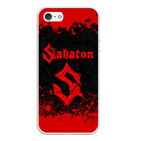 Чехол для iPhone 5/5S матовый с принтом SABATON , Силикон | Область печати: задняя сторона чехла, без боковых панелей | sabaton | даниель муллбак | йоаким броден | крис рёланд | оскар монтелиус | пэр сундстрём | рикард сунден | сабатон | тоббе энглунд | томми юханссон | ханнес ван дал