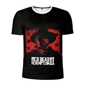 Мужская футболка 3D спортивная с принтом Red Dead Redemption , 100% полиэстер с улучшенными характеристиками | приталенный силуэт, круглая горловина, широкие плечи, сужается к линии бедра | dead | gamer | john | marston | rdr | red | redemption | rockstar | shooter | western | вестерн | джон | марстон | шутер