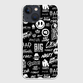 Чехол для iPhone 13 mini с принтом VAPE LOGOBOMBING ,  |  | bad | baddrip | bombing | cloud | coil | drip | logo | smoke | vape | wape | бак | бэд дрип | вейп | вейпер | вейпинг | вэйп | дрипка | дым | койл | культура | лого | логотип | мод | облако | пар | хипстер