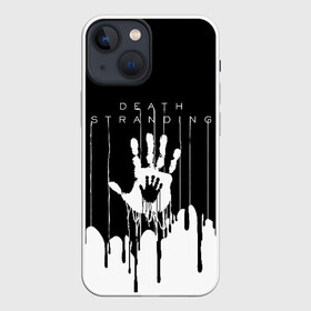 Чехол для iPhone 13 mini с принтом DEATH STRANDING ,  |  | Тематика изображения на принте: bridges uca | death stranded | death stranding | fragile express. | kojima productions | mikkelsen | void if tampered | кодзима гений | мадс миккельсен