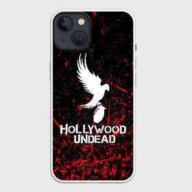 Чехол для iPhone 13 с принтом HOLLYWOOD UNDEAD ,  |  | deuce | hollywood undead | hu | j dog | shady jeff | голливуд | голливудская нежить | даниэль мурильо | джордан террелл | джордж артур рейган | дилан альварес | мэттью сент клер | нежить