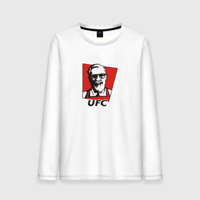 Мужской лонгслив хлопок с принтом UFC (Конор) , 100% хлопок |  | kfc | ufc | боец | конор макгрегор