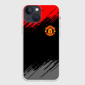 Чехол для iPhone 13 mini с принтом МАНЧЕСТЕР ЮНАЙТЕД | FCMU | MANCHESTER UNITED ,  |  | Тематика изображения на принте: fc | fcmu | football | football club | manchester united | red devils | sport | красные дьяволы | манчестер юнайтед | спорт | фк | фкмю | футбол | футбольный клуб