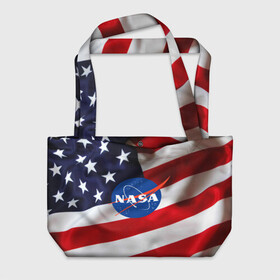 Пляжная сумка 3D с принтом NASA USA , 100% полиэстер | застегивается на металлическую кнопку; внутренний карман застегивается на молнию. Стенки укреплены специальным мягким материалом, чтобы защитить содержимое от несильных ударов
 | nasa | space x | spacex | usa | астронавт | астронавтика | космонавт | наса | сша