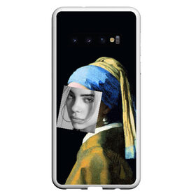 Чехол для Samsung Galaxy S10 с принтом Billie Eilish с Сережкой , Силикон | Область печати: задняя сторона чехла, без боковых панелей | bellyache | indie | music | pop | айлиш | беляш | билли | девушка | девушка с жемчужной сережкой | звезда | искусство | картина | певица | песня | художник | ян вермеер