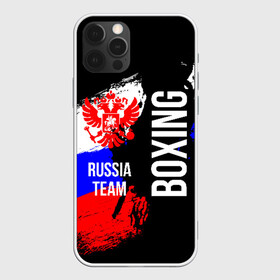 Чехол для iPhone 12 Pro с принтом Boxing Russia Team , силикон | область печати: задняя сторона чехла, без боковых панелей | Тематика изображения на принте: boxer | boxing | russia team | бокс | боксер | сборная россии | тайский бокс