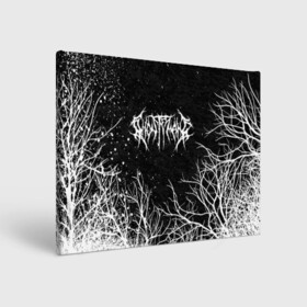 Холст прямоугольный с принтом GHOSTEMANE BLACK FOREST , 100% ПВХ |  | eric whitney | ghostemane | trash | треш