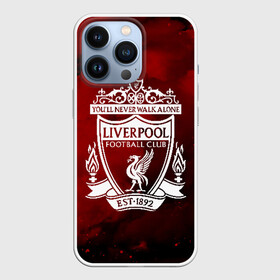 Чехол для iPhone 13 Pro с принтом LIVERPOOL ,  |  | Тематика изображения на принте: lfc | liverpool | sport | ynwa | ливерпуль | лфк | спорт