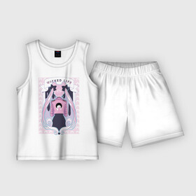 Детская пижама с шортами хлопок с принтом Sailor moon wicked life ,  |  | Тематика изображения на принте: bunny | usagi | аниме | банни цукино | сейлор мун | усаги цукино