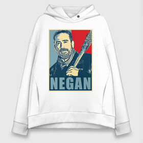 Женское худи Oversize хлопок с принтом Negan Hope , френч-терри — 70% хлопок, 30% полиэстер. Мягкий теплый начес внутри —100% хлопок | боковые карманы, эластичные манжеты и нижняя кромка, капюшон на магнитной кнопке | dead | death | lucille | negan | rick | the walking dead | zombie | граймс | дерил | дэрил | зомби | люсиль | мертвецы | мишон | ниган | рик | спасители | ходячие | шепчущиеся