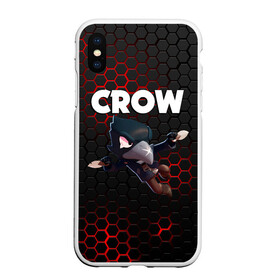 Чехол для iPhone XS Max матовый с принтом BRAWL STARS CROW , Силикон | Область печати: задняя сторона чехла, без боковых панелей | brawl stars | bull | colt | crow | leon | stars | берли | бо | брок | ворон | джесси | динамайк | дэррил | кольт | леон | мортис | нита | пайпер | пенни | поко | пэм | рикошет | спайк | фрэнк | шелли | эль примо