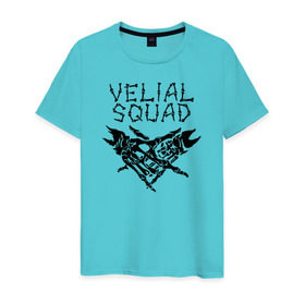 Мужская футболка хлопок с принтом VELIAL SQUAD , 100% хлопок | прямой крой, круглый вырез горловины, длина до линии бедер, слегка спущенное плечо. | velial squad | велиал сквад