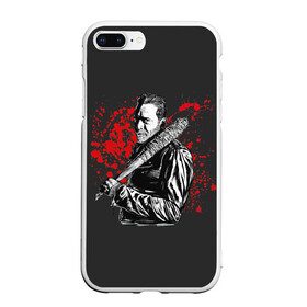 Чехол для iPhone 7Plus/8 Plus матовый с принтом Negan , Силикон | Область печати: задняя сторона чехла, без боковых панелей | dead | death | lucille | negan | rick | the walking dead | zombie | граймс | дерил | дэрил | зомби | люсиль | мертвецы | мишон | ниган | рик | спасители | ходячие | шепчущиеся