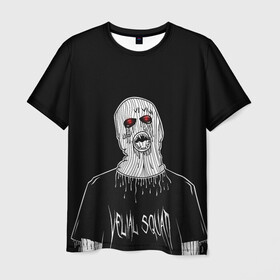 Мужская футболка 3D с принтом Velial Squad , 100% полиэфир | прямой крой, круглый вырез горловины, длина до линии бедер | Тематика изображения на принте: horror | music | rap | redvelsqd | rock | музыка | рок | рэп | хоррор