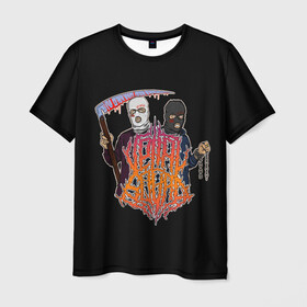 Мужская футболка 3D с принтом Velial Squad , 100% полиэфир | прямой крой, круглый вырез горловины, длина до линии бедер | horror | music | rap | redvelsqd | rock | музыка | рок | рэп | хоррор