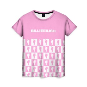 Женская футболка 3D с принтом BILLIE EILISH , 100% полиэфир ( синтетическое хлопкоподобное полотно) | прямой крой, круглый вырез горловины, длина до линии бедер | be | billie | billie eilish | blohsh | ghoul | билли | билли айлиш