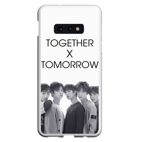 Чехол для Samsung S10E с принтом TOMORROW X TOGETHER , Силикон | Область печати: задняя сторона чехла, без боковых панелей | Тематика изображения на принте: beomgyu | hueningkai | k pop | korean | kpop | soobin | taehyun | tomorrow x together | txt | yeonjun | бомгю | ёнджун | корея | поп | субин | техен | тэхён | хюнин кай