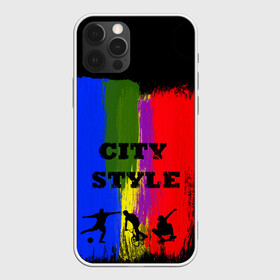 Чехол для iPhone 12 Pro Max с принтом City style , Силикон |  | city | style | велик | велосипед | велосипедист | графити | граффити | краска | краски. мазки краски | мазки | скуйтборд | спорт | футбол | цветное