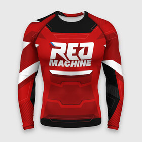 Мужской рашгард 3D с принтом Red Machine ,  |  | hockey | red | russia | team | красная | машина | россия | сборная | хоккей
