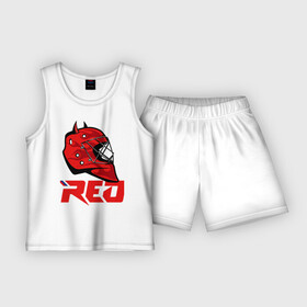 Детская пижама с шортами хлопок с принтом Red Machine ,  |  | hockey | red | russia | team | красная | машина | россия | сборная | хоккей