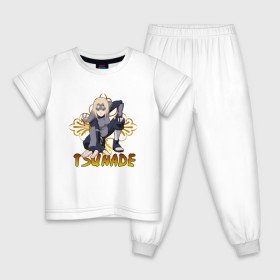 Детская пижама хлопок с принтом Tsunade , 100% хлопок |  брюки и футболка прямого кроя, без карманов, на брюках мягкая резинка на поясе и по низу штанин
 | Тематика изображения на принте: 