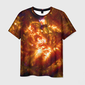 Мужская футболка 3D с принтом Звезда , 100% полиэфир | прямой крой, круглый вырез горловины, длина до линии бедер | вспышка | вспышки | звезда | звёздный | звёздочка | космический | космос | космоса | огонь | пламя | снимок | солнечный | солнце | солнцем | спутник | спутника | спутниковое | фото | яркие | яркий