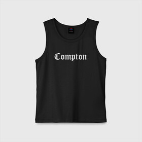 Детская майка хлопок с принтом COMPTON | КОМПТОН ,  |  | compton | dj yella | dr. dre | eazy e | ice cube | mc ren | n.w.a | nwa | straight outta compton | west side | западная сторона | комптон