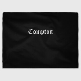 Плед 3D с принтом COMPTON (НА СПИНЕ) | КОМПТОН  , 100% полиэстер | закругленные углы, все края обработаны. Ткань не мнется и не растягивается | Тематика изображения на принте: compton | dj yella | dr. dre | eazy e | ice cube | mc ren | n.w.a | nwa | straight outta compton | west side | западная сторона | комптон