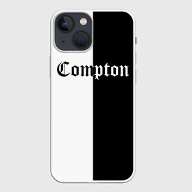 Чехол для iPhone 13 mini с принтом COMPTON ,  |  | Тематика изображения на принте: compton | dj yella | dr. dre | eazy e | ice cube | mc ren | n.w.a | nwa | straight outta compton | west side | западная сторона | комптон