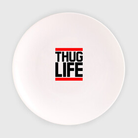 Тарелка 3D с принтом THUG LIFE  , фарфор | диаметр - 210 мм
диаметр для нанесения принта - 120 мм | Тематика изображения на принте: 2pac | thug life | tupac | tupac shakur | жизнь головореза | тупак | тупак шакур