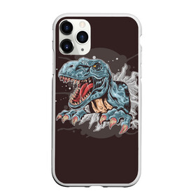 Чехол для iPhone 11 Pro Max матовый с принтом T-Rex , Силикон |  | Тематика изображения на принте: art | dino | dinos | dinosaur | raptor | style | trex | velociraptor | арт | динозавр | мир юрского периода | ти рекс | ящер