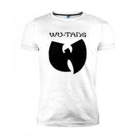 Мужская футболка премиум с принтом WU-TANG CLAN , 92% хлопок, 8% лайкра | приталенный силуэт, круглый вырез ворота, длина до линии бедра, короткий рукав | wu tang | wu tang clan | ву танг | ву танг клан