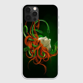 Чехол для iPhone 12 Pro Max с принтом Медуза , Силикон |  | Тематика изображения на принте: art | medusa | глаза | горгона | девушка | змеи | медуза