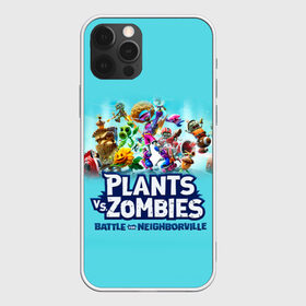 Чехол для iPhone 12 Pro Max с принтом Plants vs Zombies , Силикон |  | battle | game | plants vs zombies | plants vs zombies battle for neighborville | zombie | битва | битва за нейборвиль | зомби | игра | надпись | растения | растения против зомби