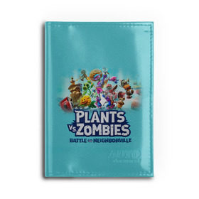 Обложка для автодокументов с принтом Plants vs. Zombies , натуральная кожа |  размер 19,9*13 см; внутри 4 больших “конверта” для документов и один маленький отдел — туда идеально встанут права | battle | game | plants vs zombies | plants vs zombies battle for neighborville | zombie | битва | битва за нейборвиль | зомби | игра | надпись | растения | растения против зомби