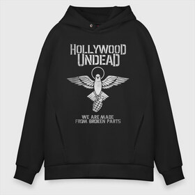 Мужское худи Oversize хлопок с принтом Hollywood Undead , френч-терри — 70% хлопок, 30% полиэстер. Мягкий теплый начес внутри —100% хлопок | боковые карманы, эластичные манжеты и нижняя кромка, капюшон на магнитной кнопке | charlie scene | danny | funny man | hollywood undead | hu | j dog | johnny 3 tears | голливудская нежить | голубь | голубь с гранатой | граната | ню метал | рэп метал | рэп рок