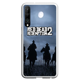 Чехол для Honor P30 с принтом RED DEAD REDEMPTION , Силикон | Область печати: задняя сторона чехла, без боковых панелей | arthur morgan | cowboy | online | red dead online | red dead redemption 2 | rockstar games | wild west | артур морган | бандит | вестерн | винтовка | дикий запад | ковбой | рокстар