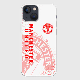 Чехол для iPhone 13 mini с принтом МАНЧЕСТЕР ЮНАЙТЕД | FCMU | MANCHESTER UNITED ,  |  | Тематика изображения на принте: fc | fcmu | football | football club | manchester united | red devils | sport | красные дьяволы | манчестер юнайтед | спорт | фк | фкмю | футбол | футбольный клуб