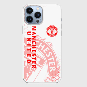 Чехол для iPhone 13 Pro Max с принтом МАНЧЕСТЕР ЮНАЙТЕД | FCMU | MANCHESTER UNITED ,  |  | Тематика изображения на принте: fc | fcmu | football | football club | manchester united | red devils | sport | красные дьяволы | манчестер юнайтед | спорт | фк | фкмю | футбол | футбольный клуб