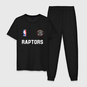 Мужская пижама хлопок с принтом Toronto Raptors NBA , 100% хлопок | брюки и футболка прямого кроя, без карманов, на брюках мягкая резинка на поясе и по низу штанин
 | nba | raptors | toronto | toronto raptors | баскетбол | нба | рапторс | рэпторс | спорт | торонто | торонто рапторс | торонто рэпторс