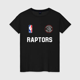 Женская футболка хлопок с принтом Toronto Raptors NBA , 100% хлопок | прямой крой, круглый вырез горловины, длина до линии бедер, слегка спущенное плечо | Тематика изображения на принте: nba | raptors | toronto | toronto raptors | баскетбол | нба | рапторс | рэпторс | спорт | торонто | торонто рапторс | торонто рэпторс