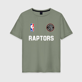 Женская футболка хлопок Oversize с принтом Toronto Raptors NBA , 100% хлопок | свободный крой, круглый ворот, спущенный рукав, длина до линии бедер
 | nba | raptors | toronto | toronto raptors | баскетбол | нба | рапторс | рэпторс | спорт | торонто | торонто рапторс | торонто рэпторс