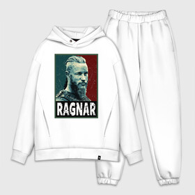 Мужской костюм хлопок OVERSIZE с принтом Ragnar Hope ,  |  | Тематика изображения на принте: floki | lagerta | ragnar | vikings | берсерк | бьерн | вальхалла | викин | викинги | война | драккар | ивар | лагерта | один | рагнар | русь | скандинав | скандинавия | топор | тор | флоки