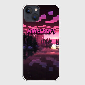 Чехол для iPhone 13 с принтом MINECRAFT ,  |  | craft | creeper | dungeon | dungeons | earth | game | logo | mine | minecraft | mobile | online | дунгеонс | земля | зомби | игра | крипер | лого | майкрафт | майнкрафт | мобайл | онлайн | подземелье | подземелья