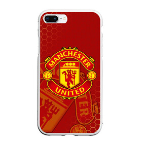 Чехол для iPhone 7Plus/8 Plus матовый с принтом МАНЧЕСТЕР ЮНАЙТЕД FCMU MANCHESTER UNITED , Силикон | Область печати: задняя сторона чехла, без боковых панелей | fc | fcmu | football | football club | manchester united | red devils | sport | красные дьяволы | манчестер юнайтед | спорт | фк | фкмю | футбол | футбольный клуб