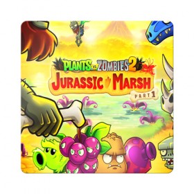 Магнит виниловый Квадрат с принтом plants.vs zombies 2 , полимерный материал с магнитным слоем | размер 9*9 см, закругленные углы | garden warfare | plants | plants vs. zombies | plants vs. zombies: garden warfare | popcap | zombies | кактус | картошка | подсолнух | растения против зомби | сад