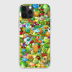 Чехол для iPhone 12 Pro Max с принтом PLANTS VS ZOMBIES , Силикон |  | Тематика изображения на принте: game | gamer | pattern | plants vs zombies | sticker | зомби | игры | паттерн | растения | растения против зомби | стикеры