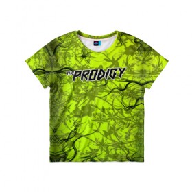Детская футболка 3D с принтом The Prodigy , 100% гипоаллергенный полиэфир | прямой крой, круглый вырез горловины, длина до линии бедер, чуть спущенное плечо, ткань немного тянется | the prodigy